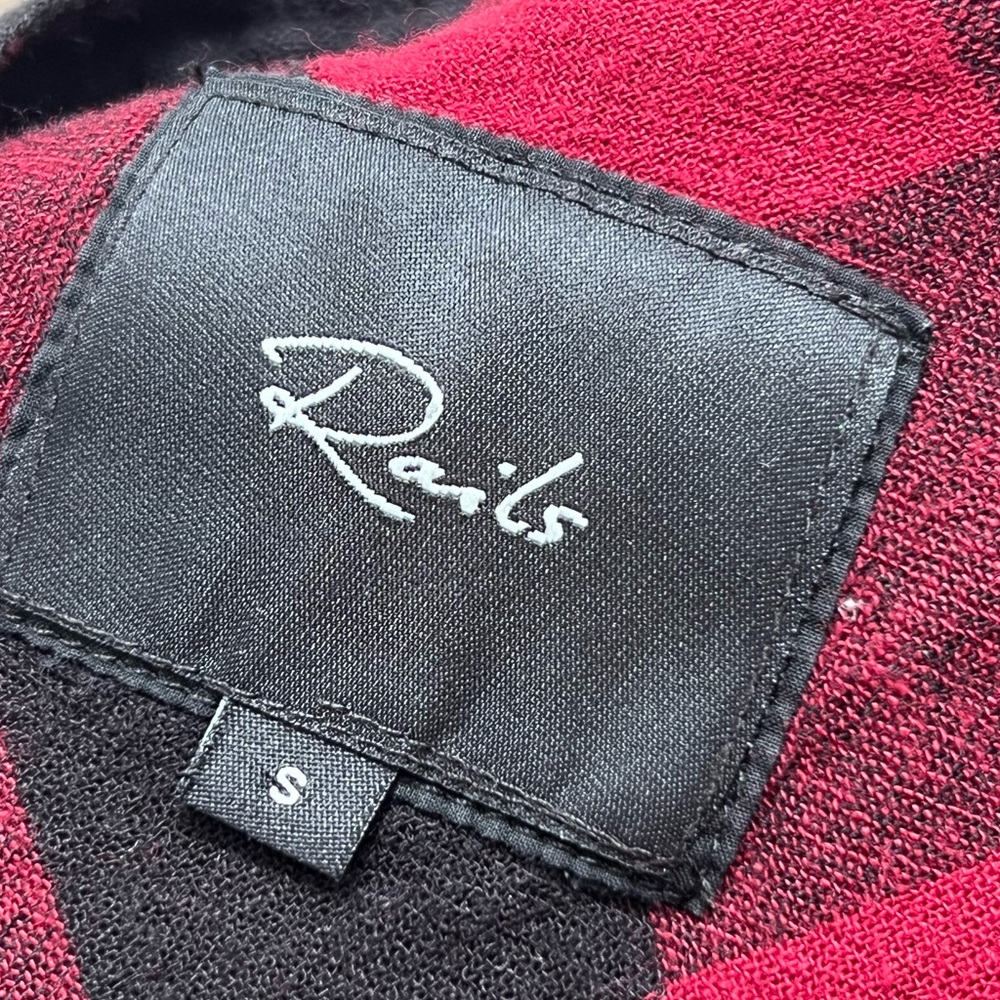 Rails Buffalo Check Pullover Shirt, Size Small - image 4